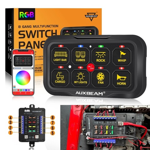 Auxbeam rgb colorato - rgb, 8